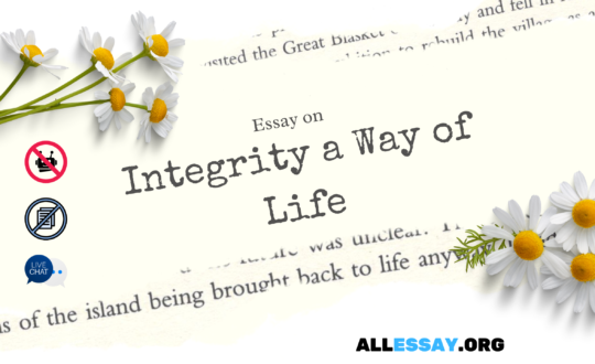 Integrity a Way of Life